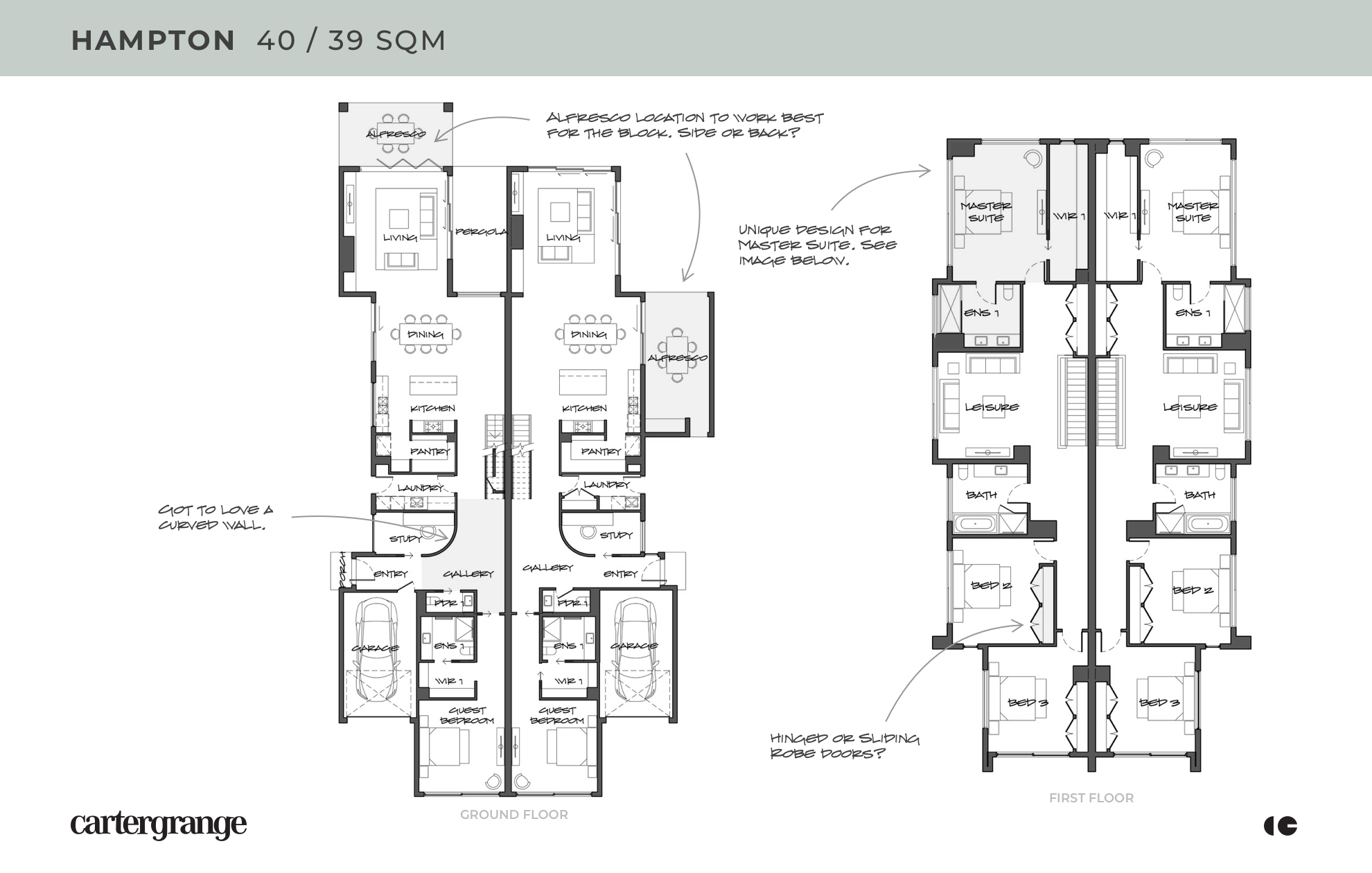 Hampton dual occupancy floor plan