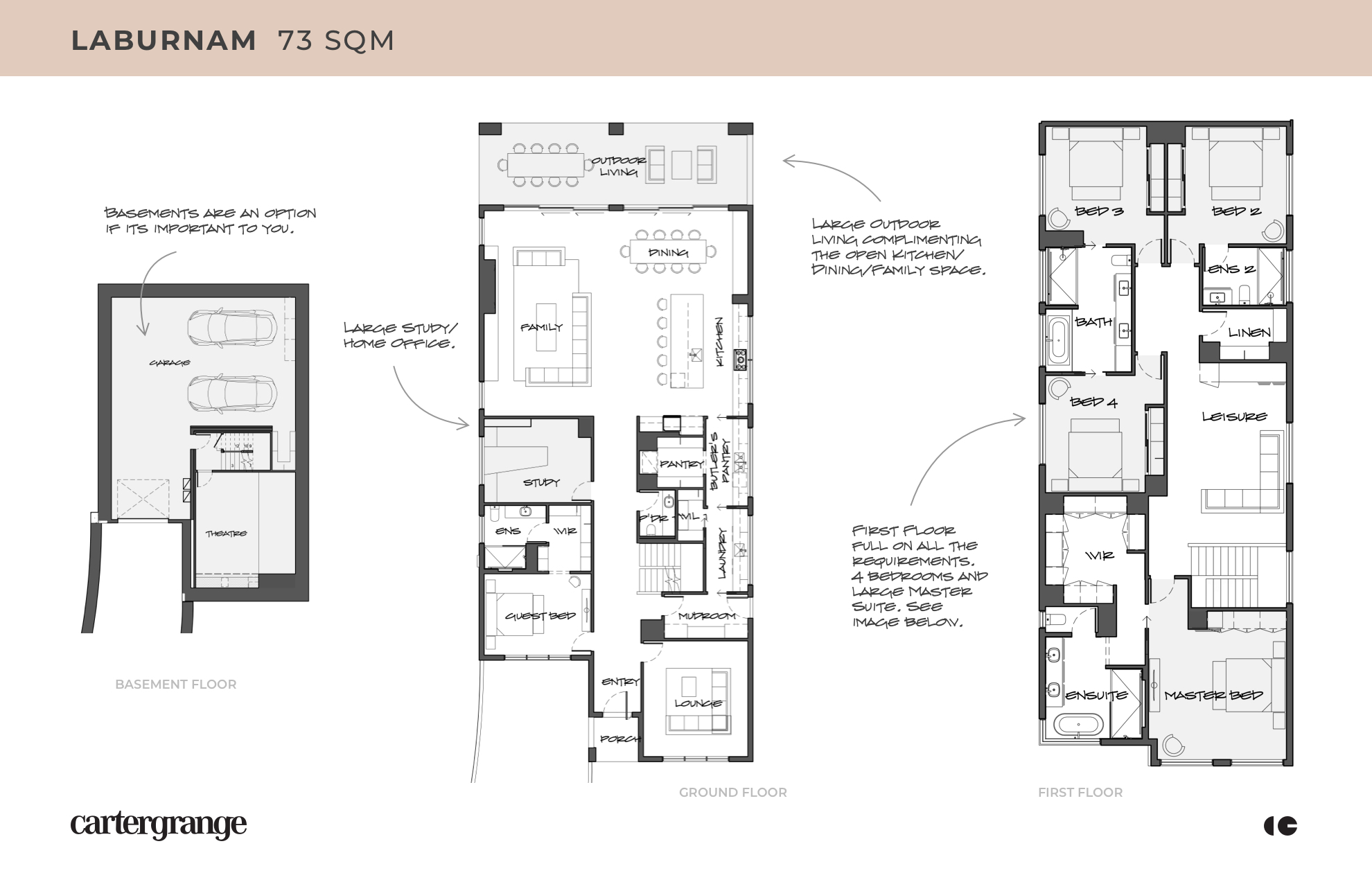 Laburnam double storey floor plan