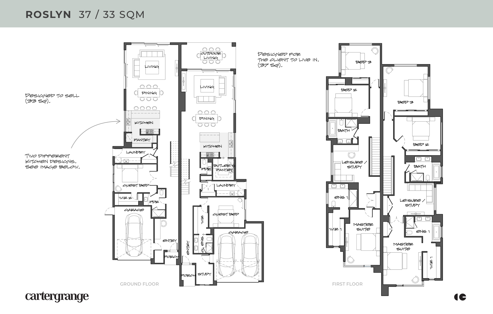 Roslyn dual occupancy floor plan